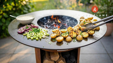 Grilled Potato Salad with Fresh Herbs and Creamy Dressing