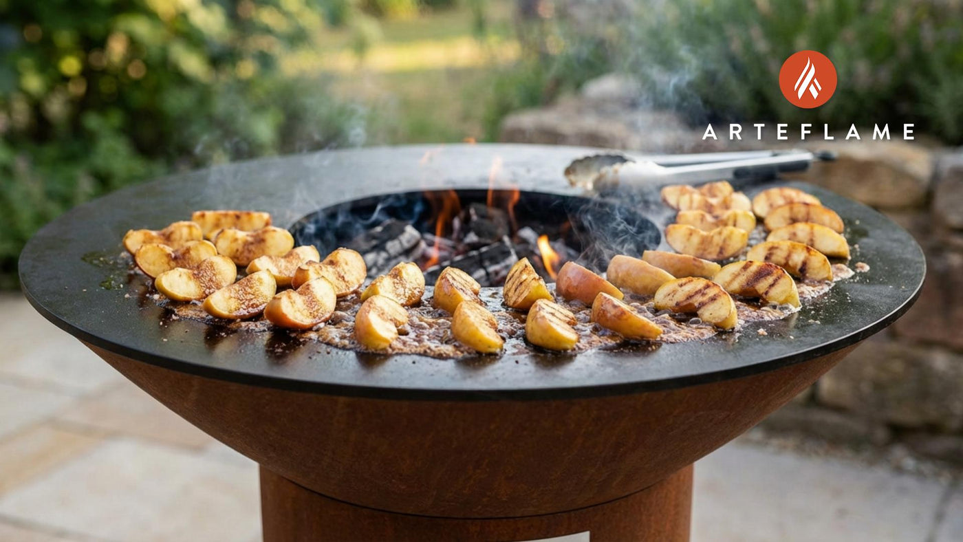 Perfectly Grilled Cinnamon Sugar Ohio Apples on the Arteflame