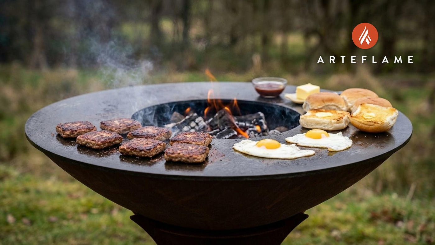 Authentic Scottish Grilled Lorne Sausage Breakfast Sandwich
