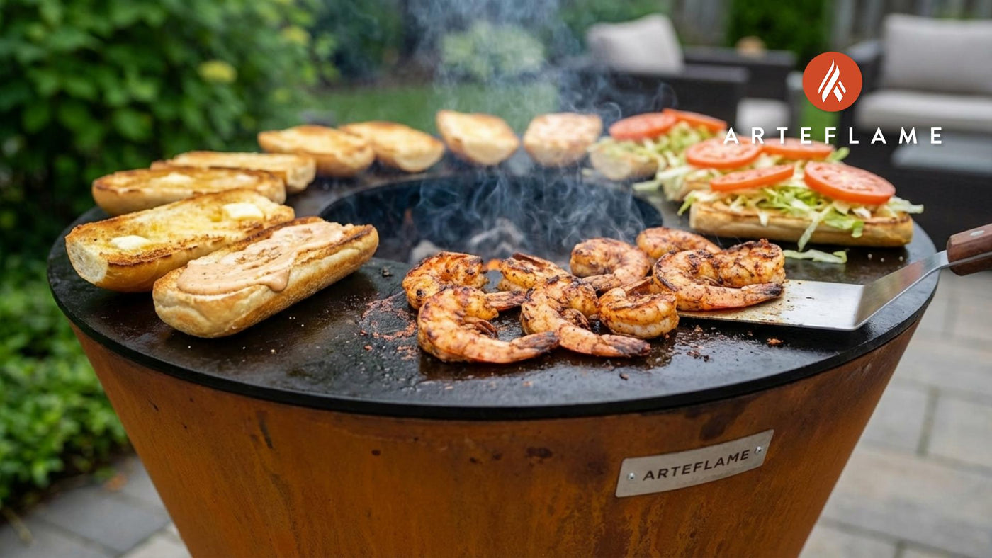 Grilled Shrimp Po’ Boy on the Arteflame Grill