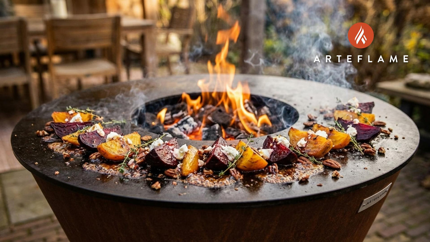 Canadian-Style Fire Roasted Beets with Whipped Goat Cheese