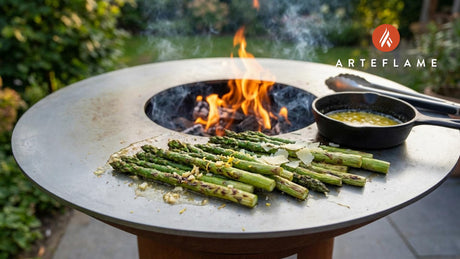 Smoky Charred Indiana Asparagus with Zesty Lemon Butter