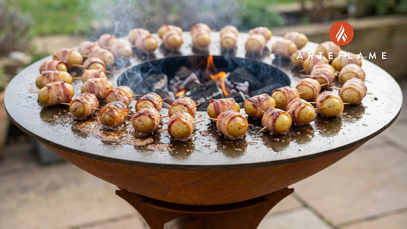 Crispy Flame-Grilled Irish Bacon Wrapped Potatoes Recipe