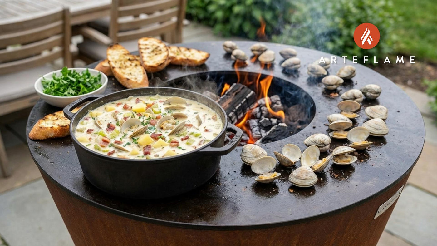 Ultimate Grilled Clam Chowder on the Arteflame Grill