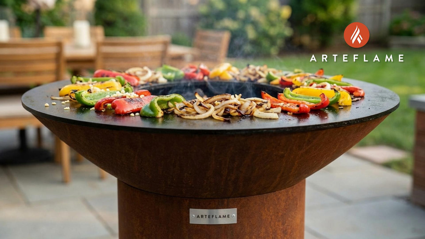 Smoky Delaware Charred Peppers and Onions on the Arteflame Grill