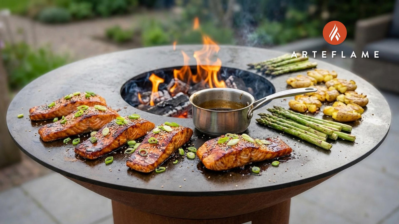 Smoky Grilled Irish Whiskey Glazed Salmon Recipe for the Arteflame