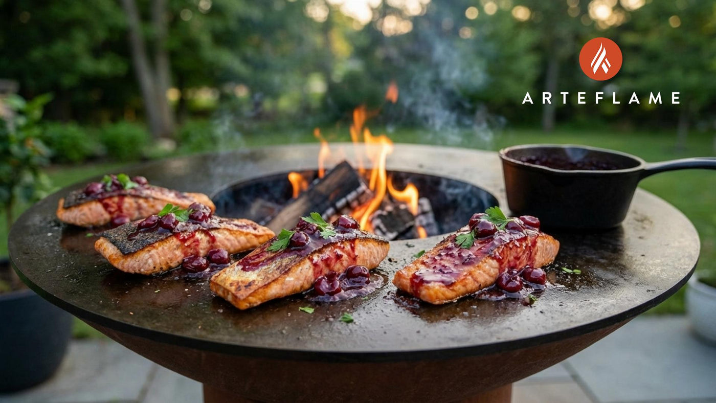 Michigan Cherry Glazed Grilled Salmon Recipe for Arteflame