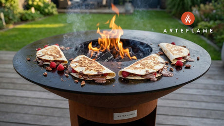 Raspberry Pecan Chocolate Quesadillas on the Grill