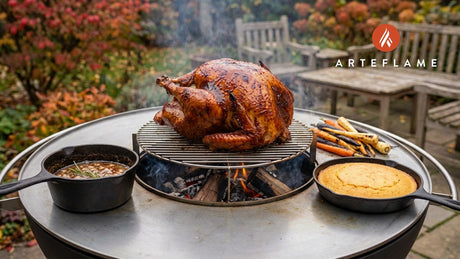 West Virginia Smoked Turkey with Maple Glaze on the Arteflame