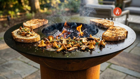 Rustic French Sautéed Wild Mushrooms on Grilled Sourdough