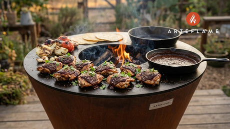 Smoky & Sweet: Authentic Mexican Grilled Mole Chicken on the Arteflame