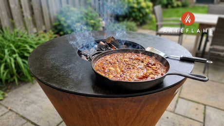 Smoky Iowa Cowboy Style Baked Beans Recipe on the Arteflame Grill