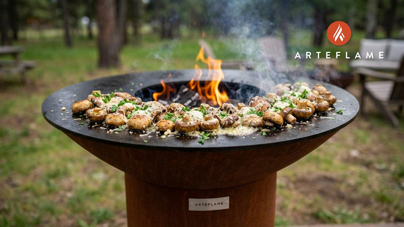 Wyoming-Style Garlic Parmesan Grilled Mushrooms Recipe