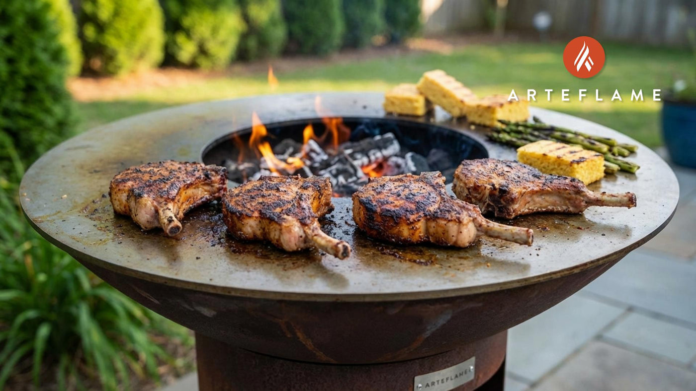 Smoky & Spicy Grilled Arkansas Razorback Pork Chops