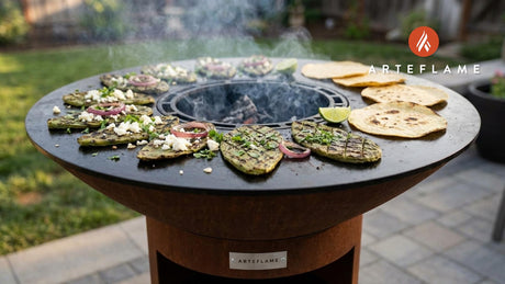 Authentic Mexican Grilled Nopales with Queso Fresco