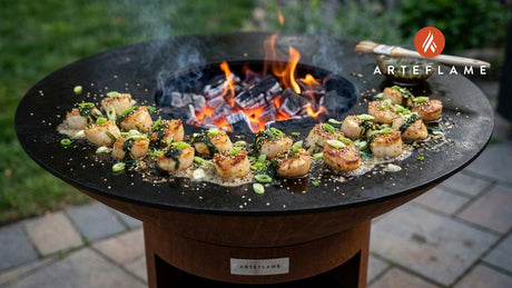 Japanese-Style Grilled Scallops with Wakame Marinade | Arteflame Recipe