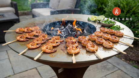 Sizzling Texas Chili Spiced Shrimp Skewers on the Arteflame Grill