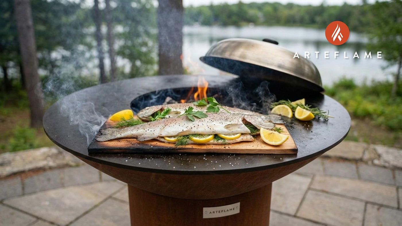 Cedar Plank Smoked Minnesota Trout Recipe for Arteflame Grill