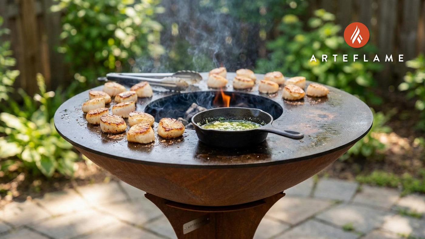 Grilled Florida Sea Scallops with Zesty Key Lime Butter