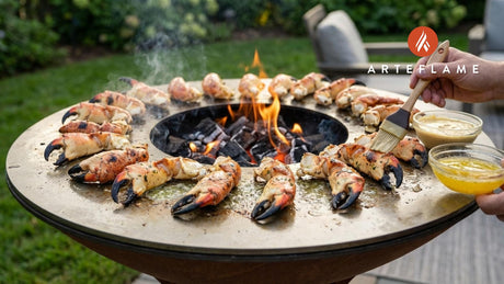 Grilled Florida Stone Crab Claws with Signature Mustard Sauce