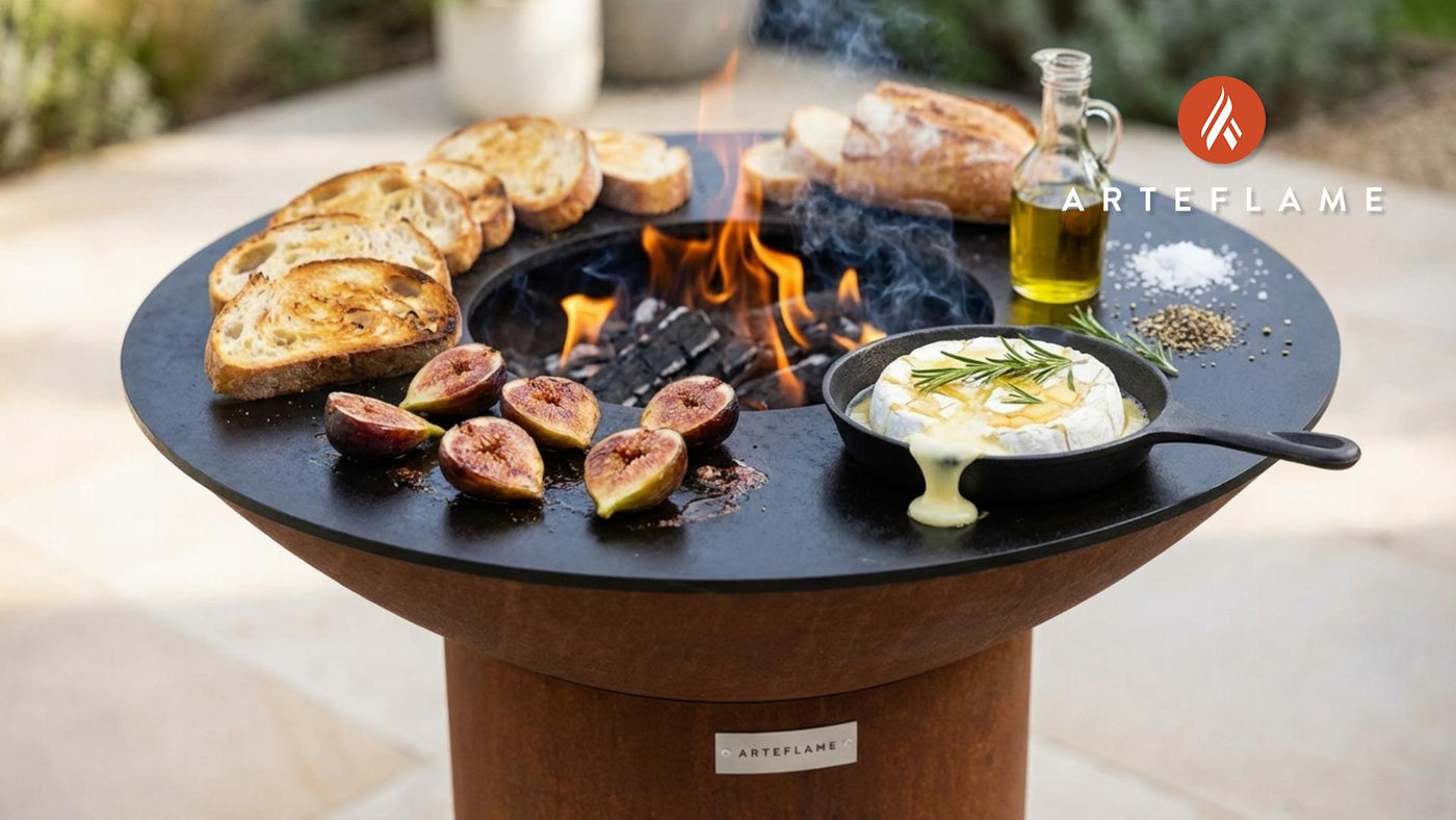 Smoked & Grilled French Brie with Caramelized Fig Toast