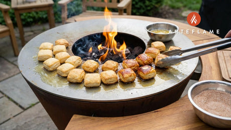 Golden Indiana Fried Biscuit Bites with Honey Butter