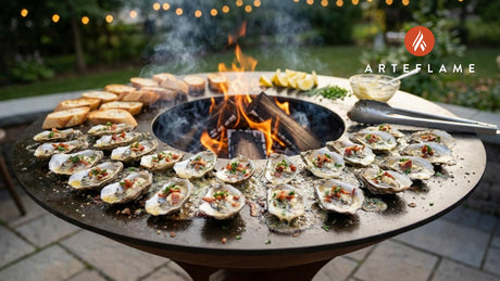 Smoky Grilled Maine Oysters with Savory Bacon Butter