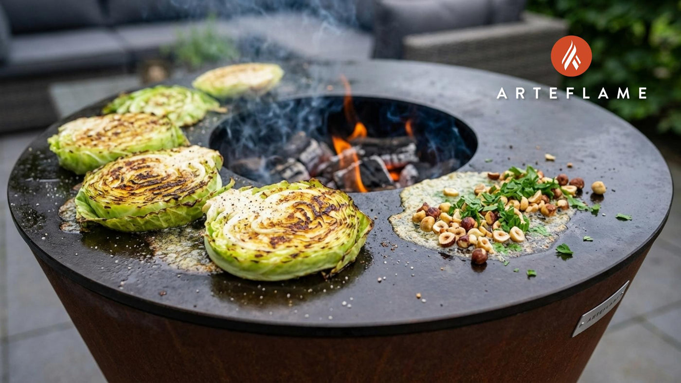 Belgian Grilled Cabbage Steaks with Toasted Hazelnuts