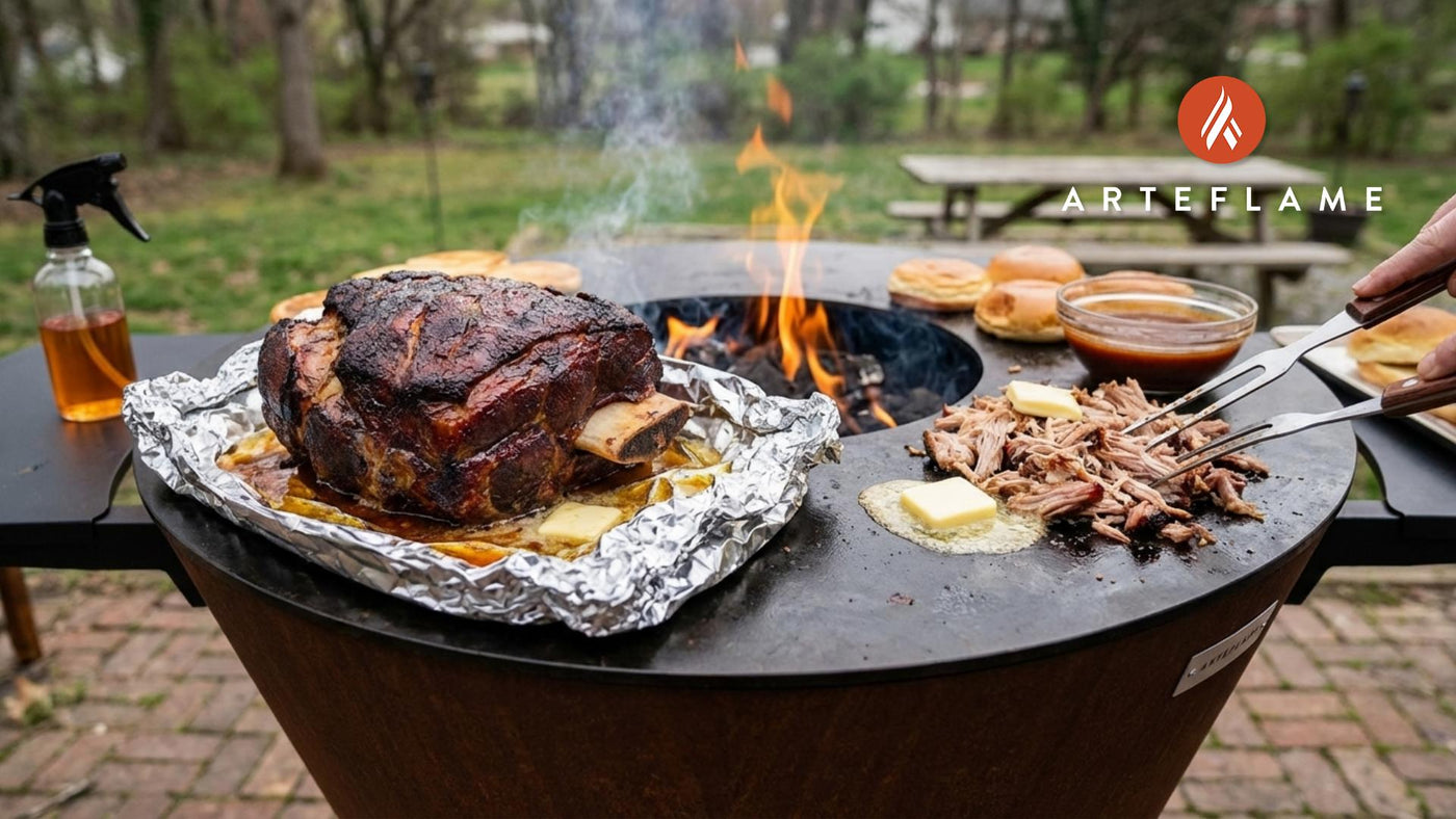 Smoked & Seared: Indiana BBQ Pulled Pork Sandwich on the Arteflame