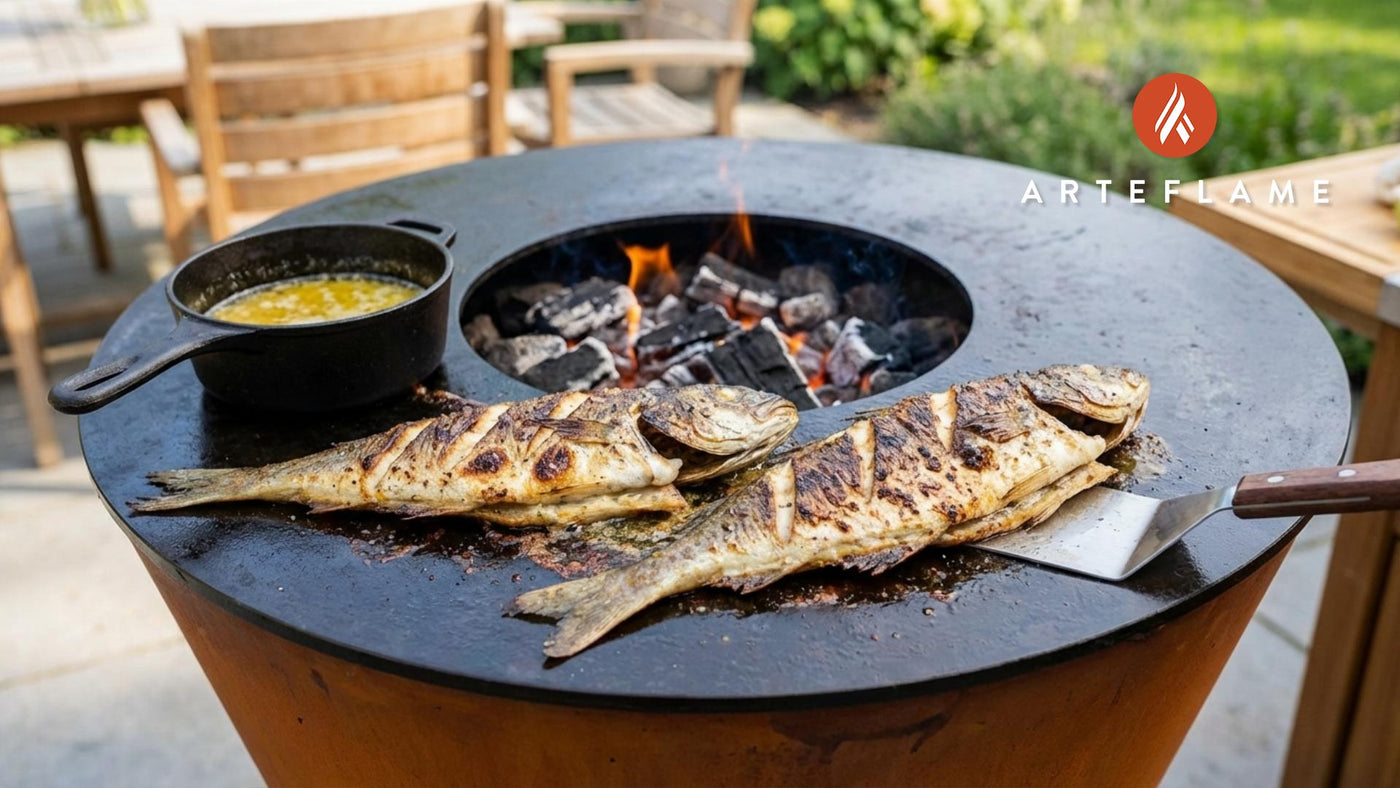 Maine-Style Grilled Whole Haddock with Garlic Butter