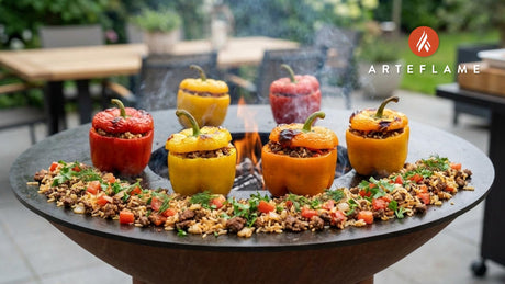 Authentic Grilled Albanian Stuffed Peppers (Speca të Mbushur)