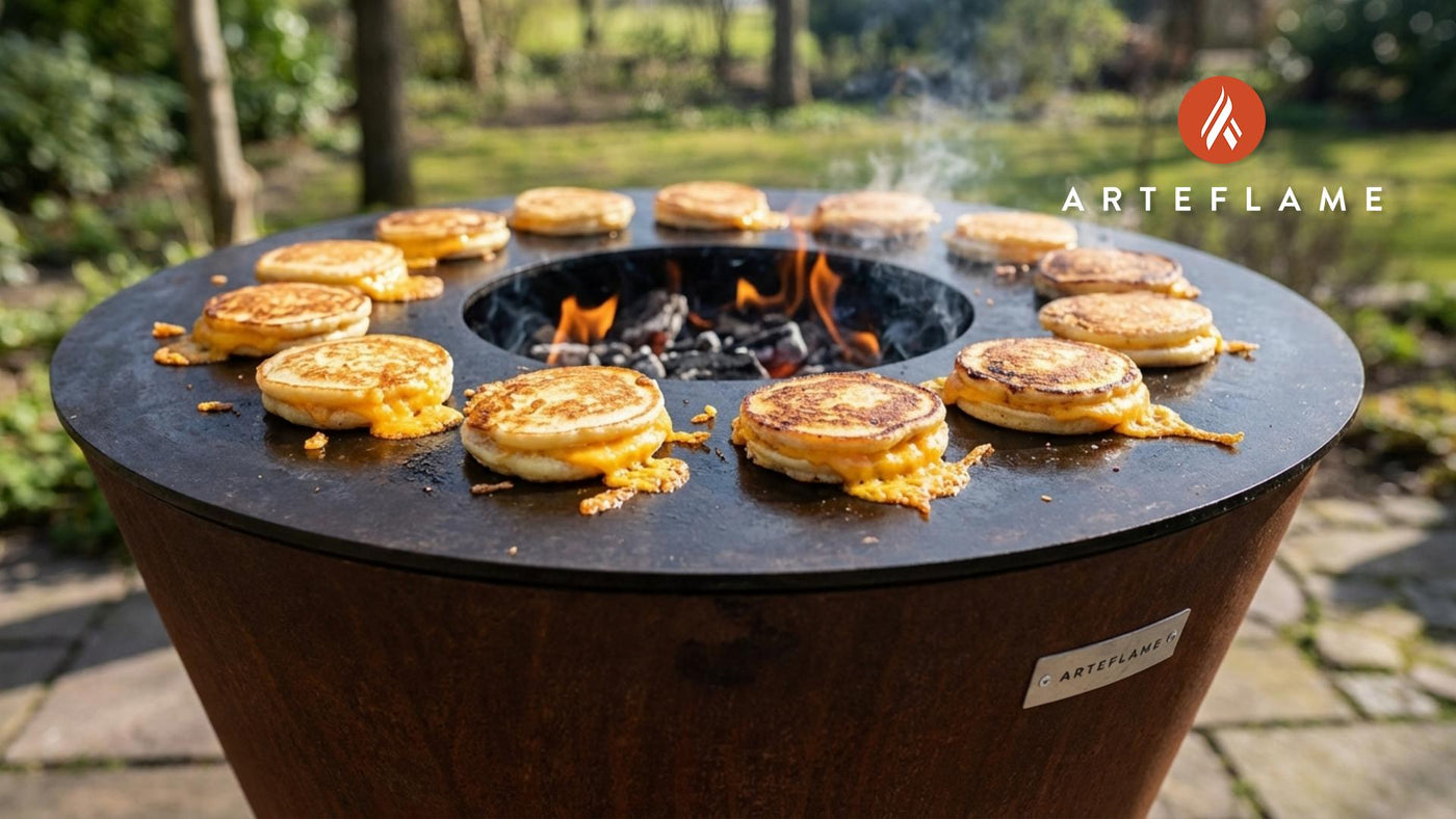 Perfect Grilled Cheese Pancakes on the Arteflame Grill