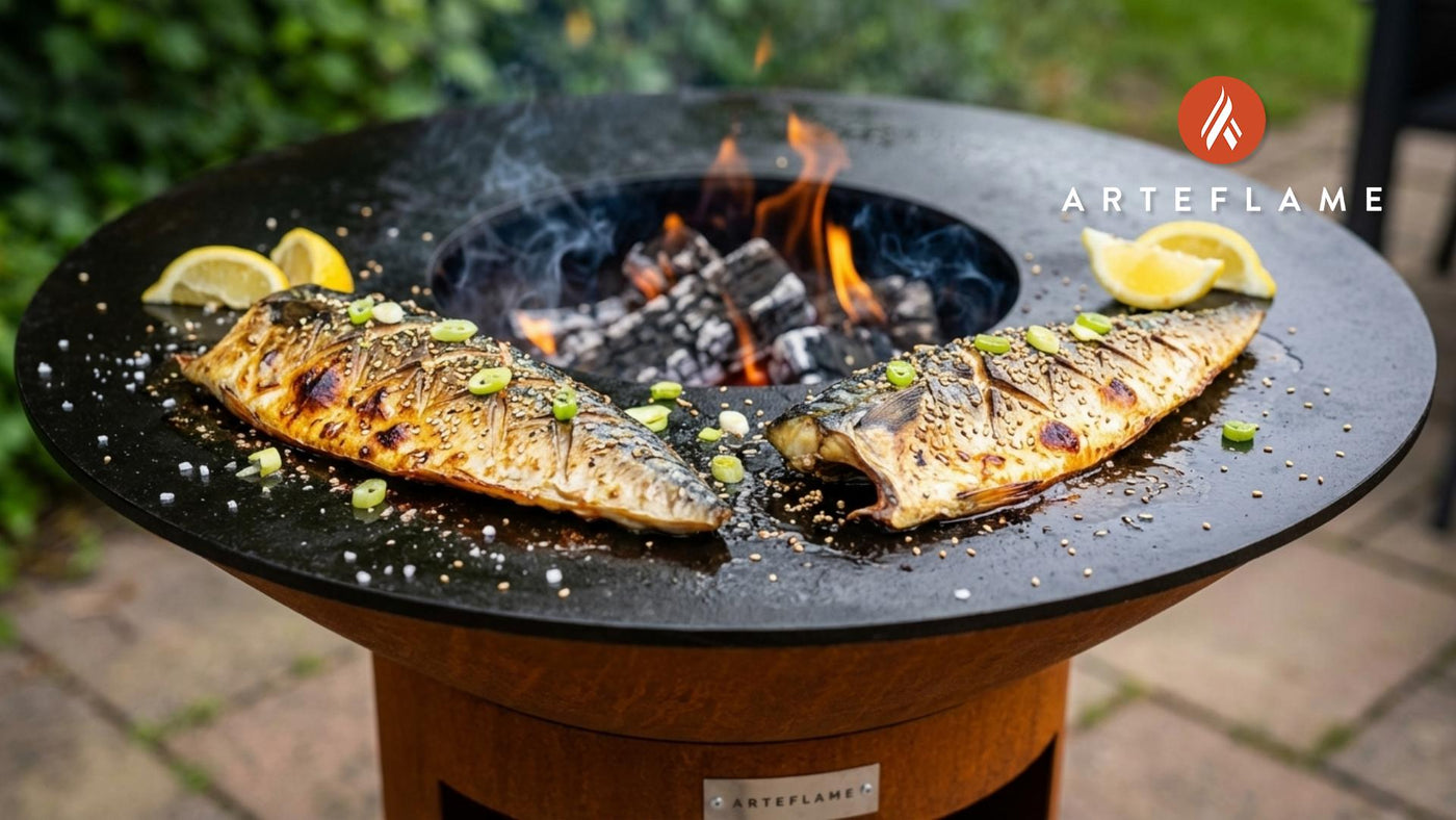 Authentic Korean Grilled Mackerel (Godeungeo-gui) on the Arteflame