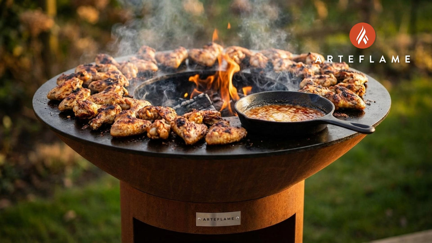 Crispy Hot Wings on the Arteflame Grill