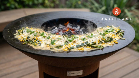 Authentic Mexican Grilled Rajas con Crema on the Arteflame