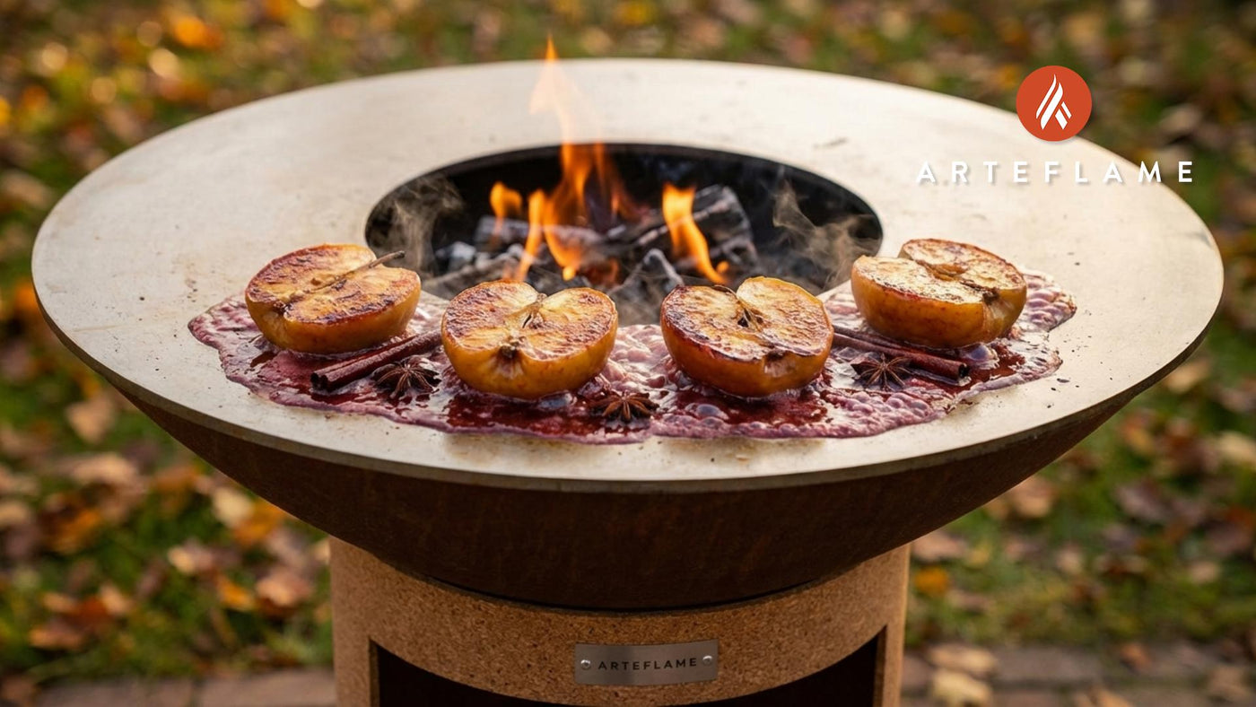 Portuguese-Style Grilled Apples with Port Wine & Cinnamon