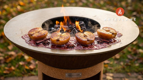Portuguese-Style Grilled Apples with Port Wine & Cinnamon
