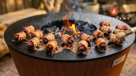 Grilled Bacon-Wrapped Dates with Honey Glaze