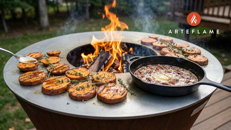 Wood-Fired Sweet Potatoes with Vermont Maple Pecan Glaze