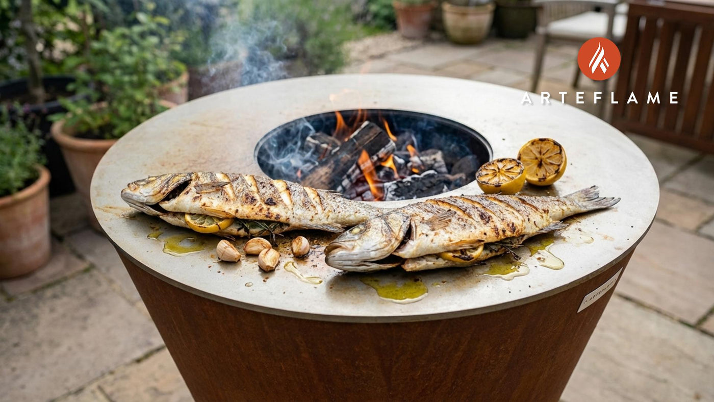 Authentic Portuguese Grilled Sea Bass with Garlic & Herbs