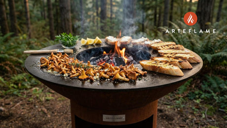 Smoky Grilled Chanterelle Bruschetta with Goat Cheese