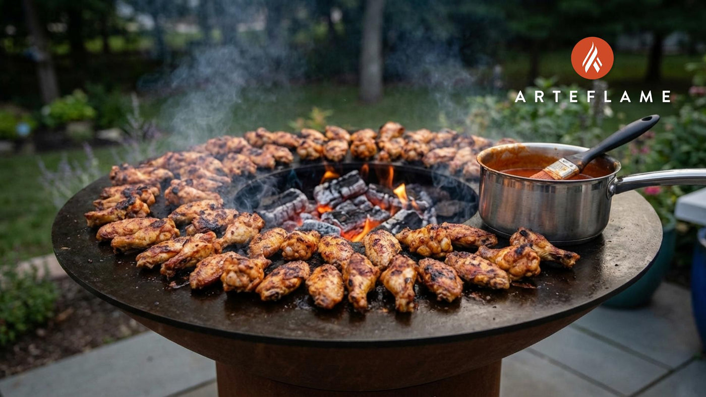 Smoky Delaware Buffalo-Style Grilled Chicken Wings on the Arteflame