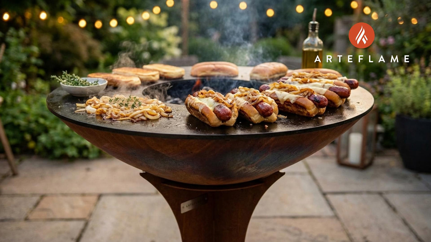 French Onion Dogs on the Arteflame Grill