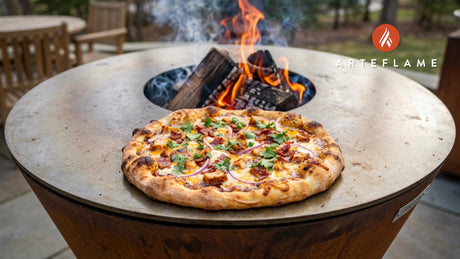 Smoky Vermont Maple BBQ Chicken Pizza Recipe on the Arteflame Grill