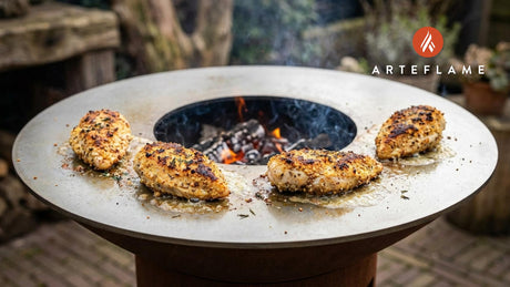 Oregon-Style Grilled Hazelnut Crusted Chicken on the Arteflame