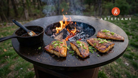 Smoky Alaska Campfire Grilled Sablefish with Brown Sugar Glaze
