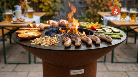 Grilled Bratwurst & Pretzel Buns (Oktoberfest) | Arteflame