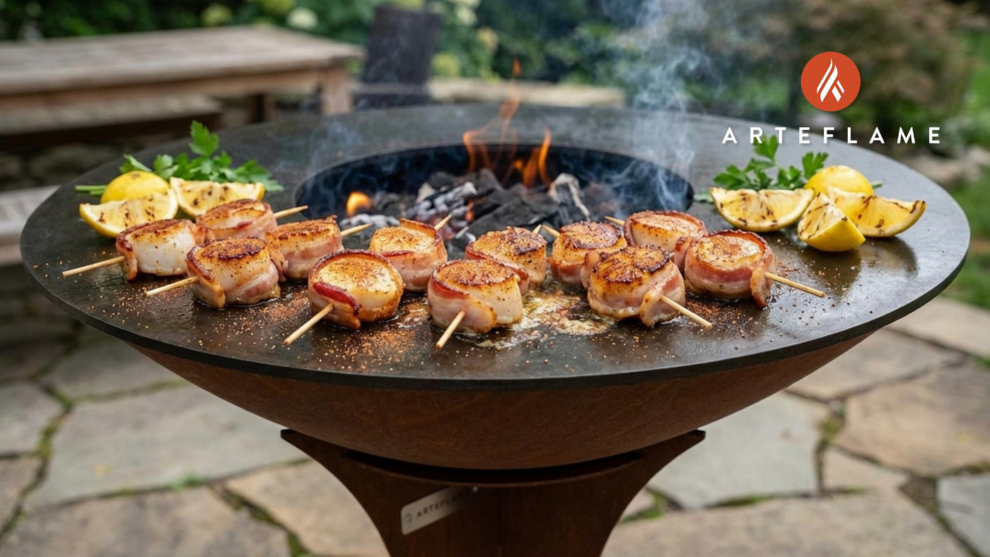 Grilled Maryland Chesapeake Bay Bacon Wrapped Scallops Recipe