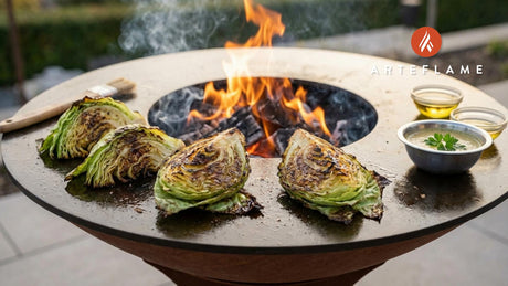 British Grilled Cabbage Wedges with Zesty Mustard Dressing