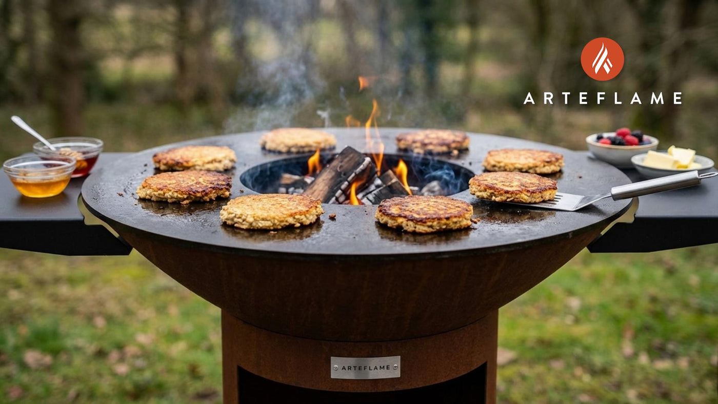 Flame-Grilled Irish Porridge Cakes: A Rustic Outdoor Breakfast